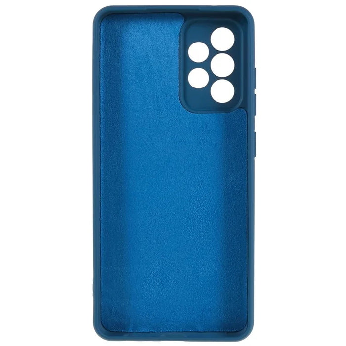 For Samsung Galaxy A73 5G Soft TPU Phone Case 2.0MM Thick Dustproof Arc Edge Phone Shell - Blue - 3
