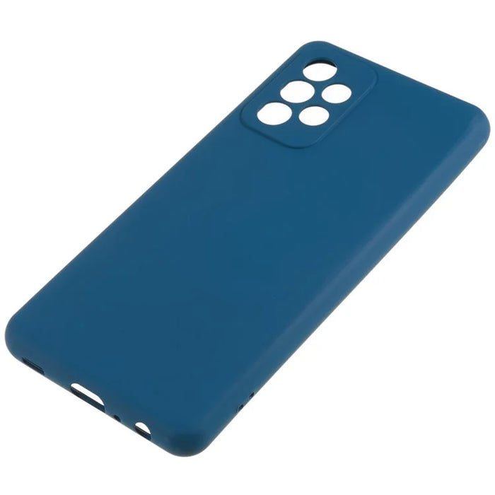 For Samsung Galaxy A73 5G Soft TPU Phone Case 2.0MM Thick Dustproof Arc Edge Phone Shell - Blue - 7