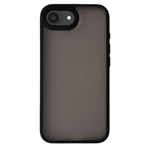 For iPhone 17e / 16e Case Skin Touch Matte Anti Scratch PC + TPU Phone Back Cover - Black - 1