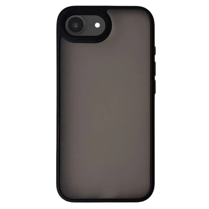 For iPhone 17e / 16e Case Skin Touch Matte Anti Scratch PC + TPU Phone Back Cover - Black - 1