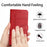 For iPhone 17e / 16e Case Line Imprinted PU Leather Wallet Phone Cover - Red - 6