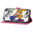 For iPhone 17e / 16e Case Butterfly Design Flip Wallet Leather Phone Cover Skin-Touch - Rose - 3