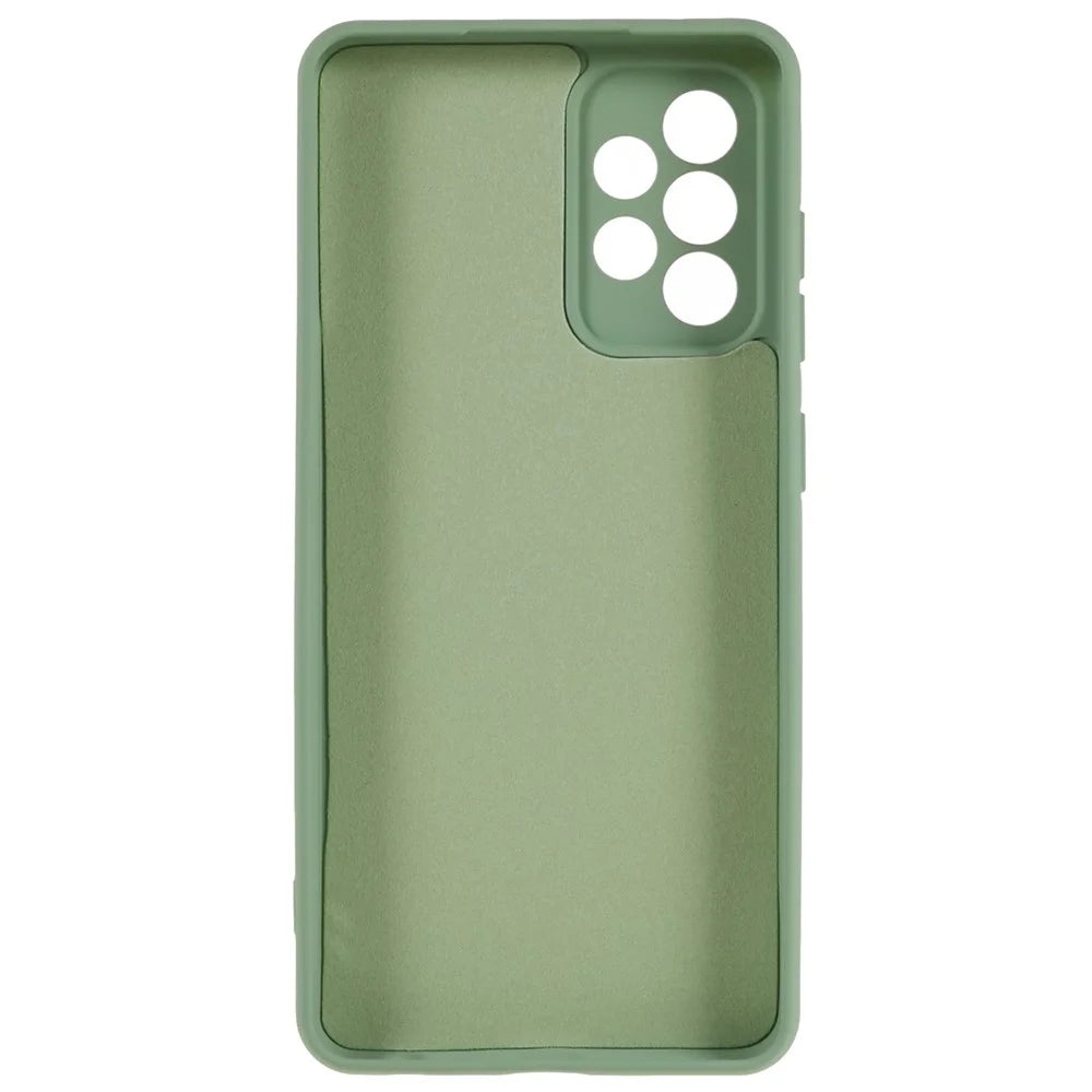 For Samsung Galaxy A23 4G / 5G (Global Version) TPU Phone Case Liquid Silicone Texture 2.0mm Thick Shockproof Protective Cover - Green - 3