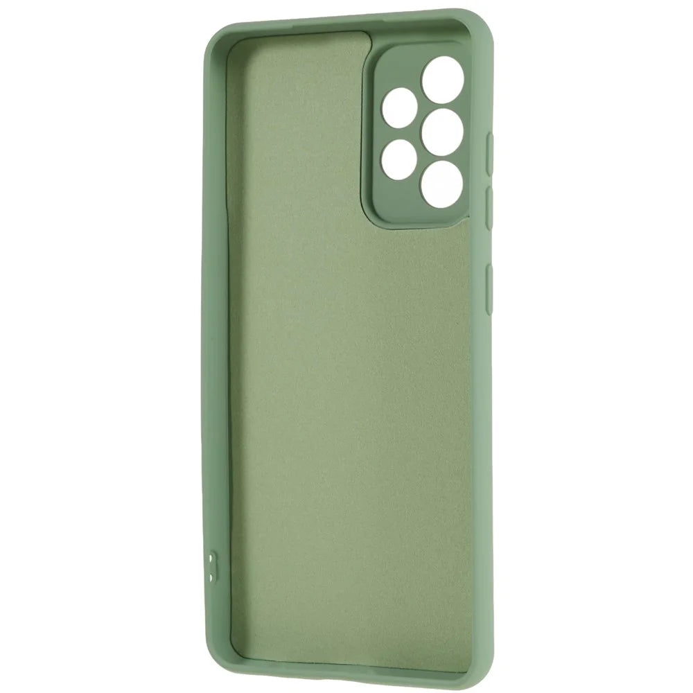 For Samsung Galaxy A23 4G / 5G (Global Version) TPU Phone Case Liquid Silicone Texture 2.0mm Thick Shockproof Protective Cover - Green - 4
