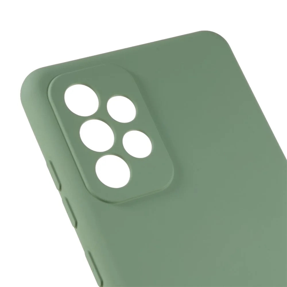 For Samsung Galaxy A23 4G / 5G (Global Version) TPU Phone Case Liquid Silicone Texture 2.0mm Thick Shockproof Protective Cover - Green - 5