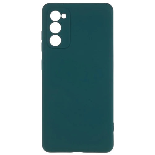 For Samsung Galaxy S20 FE 4G / FE 5G / S20 Lite / S20 FE 2022 TPU Phone Case Liquid Silicone Texture 2.0mm Thick Anti-Scratch Cover - Midnight Green - 1