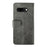 IDEWEI For Google Pixel 9a Case Leather Wallet Phone Cover Stand Calf Texture - Grey - 5