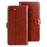 IDEWEI For iPhone 17e / 16e Stand Case Crazy Horse Texture Leather Phone Cover - Brown - 1