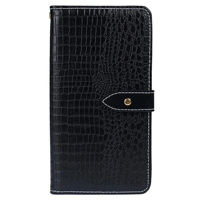 IDEWEI For OnePlus 13R 5G Case Crocodile Texture PU Leather Flip Phone Cover - Black - 4