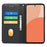 HX01 For Realme 14x 5G Wallet Case Magnetic Closing PU Leather Phone Cover - Black - 2