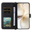 For Realme 14 Pro+ 5G Wallet Case with Shoulder / Wrist Strap Leather Phone Cover Stand - Black - 2