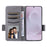 For Samsung Galaxy S25 Edge Case with Wrist Strap Litchi Texture PU Leather Wallet Phone Cover - Grey - 2
