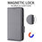For Samsung Galaxy S25 Edge Case with Wrist Strap Litchi Texture PU Leather Wallet Phone Cover - Grey - 5