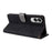For Samsung Galaxy S25 Edge Case Wallet RFID Blocking PU Leather Cover Viewing Stand - Black - 4