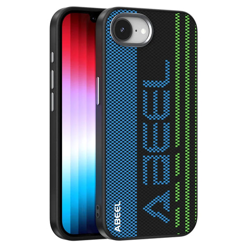 ABEEL For iPhone 17e / 16e Case Compatible with MagSafe Micro-Embossing 6D Printed PC TPU Aluminum Alloy Leather Phone Cover - Outstanding No. 1 - 1