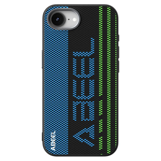 ABEEL For iPhone 17e / 16e Case Compatible with MagSafe Micro-Embossing 6D Printed PC TPU Aluminum Alloy Leather Phone Cover - Outstanding No. 1 - 2