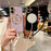 For iPhone 16 Magnetic Case with Strap Rose Flower Electroplated TPU Phone Cover - Rose Pink - 4