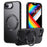 For iPhone 17e / 16e Case Compatible with MagSafe TPU + Acrylic + Kickstand Matte Phone Cover - Black - 1