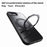 For iPhone 17e / 16e Case Compatible with MagSafe TPU + Acrylic + Kickstand Matte Phone Cover - Black - 7