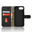 For iPhone 17e / 16e Leather Case Skin Feel Anti Drop Wallet Flip Phone Cover - Black - 2