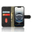 For iPhone 17e / 16e Leather Case Skin Feel Anti Drop Wallet Flip Phone Cover - Black - 3