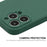 ENKAY HAT PRINCE Cell Phone Case for iPhone 14 Pro Max, Liquid Silicone Straight Edge Precise Cutout Anti-scratch Phone Shell - Blackish Green - 4
