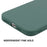 ENKAY HAT PRINCE Cell Phone Case for iPhone 14 Pro Max, Liquid Silicone Straight Edge Precise Cutout Anti-scratch Phone Shell - Blackish Green - 5