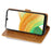 For Samsung Galaxy S25 Case Zipper Flip Leather Phone Cover with Card Holder - Orange - 2