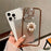 For iPhone 16 Pro Max Case Electroplated Edge Kickstand Phone Cover with Camera Lens Film - Blue - 4