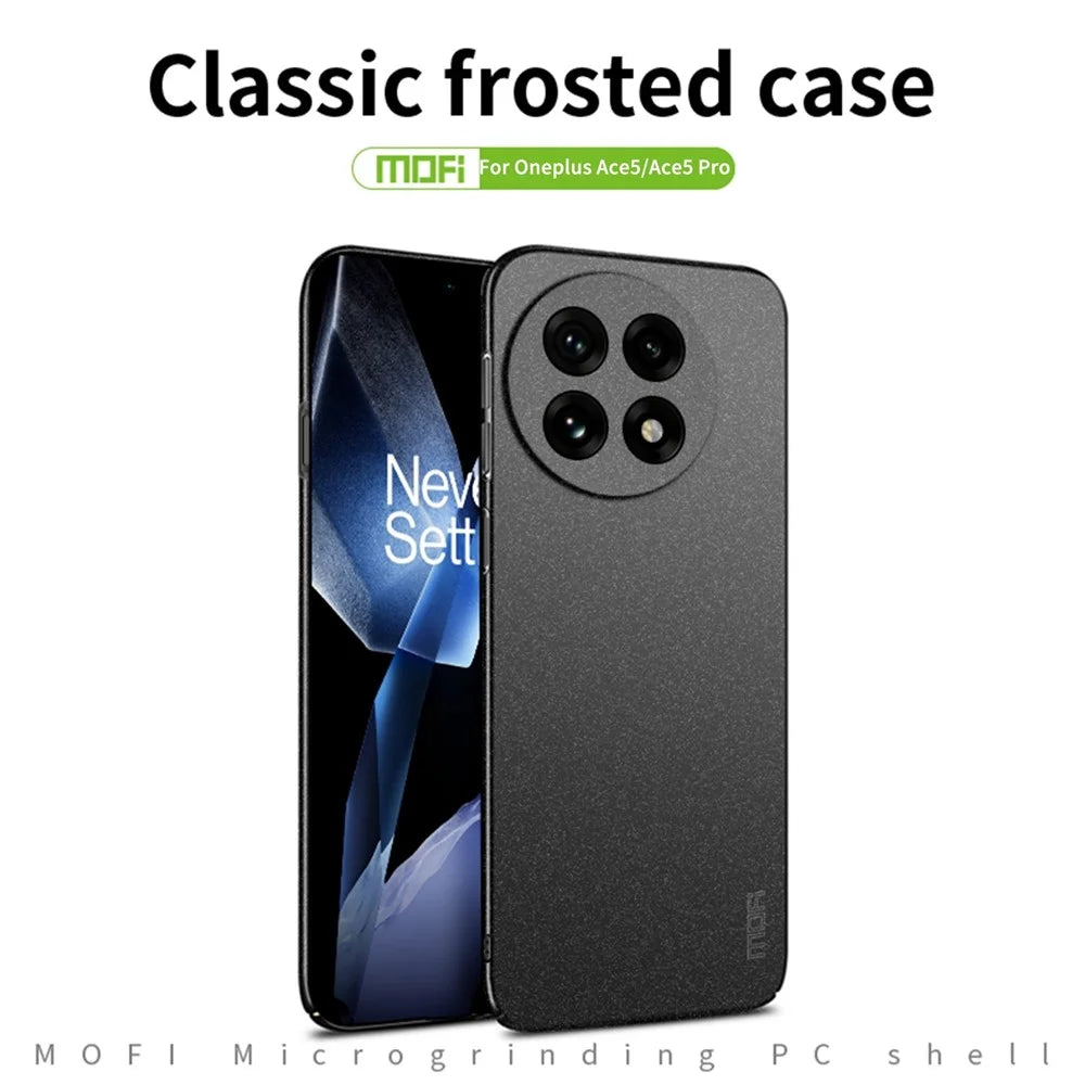 MOFI For OnePlus Ace 5 Pro 5G / OnePlus Ace 5 5G PC Case  Shield Matte Series Slim Fit Phone Cover - Black - 2