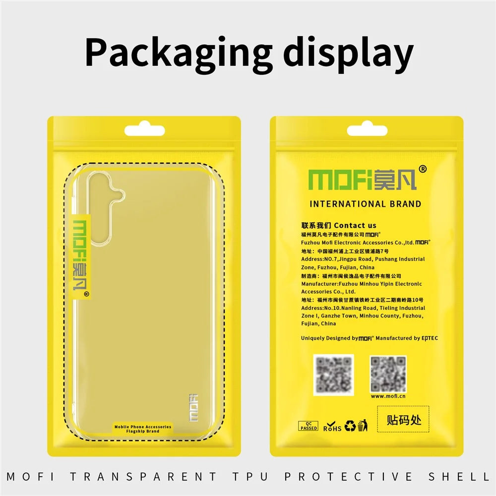 MOFI For Samsung Galaxy A56 5G Clear Phone Case  Ultra-Thin TPU Phone Back Cover - Transparent - 3