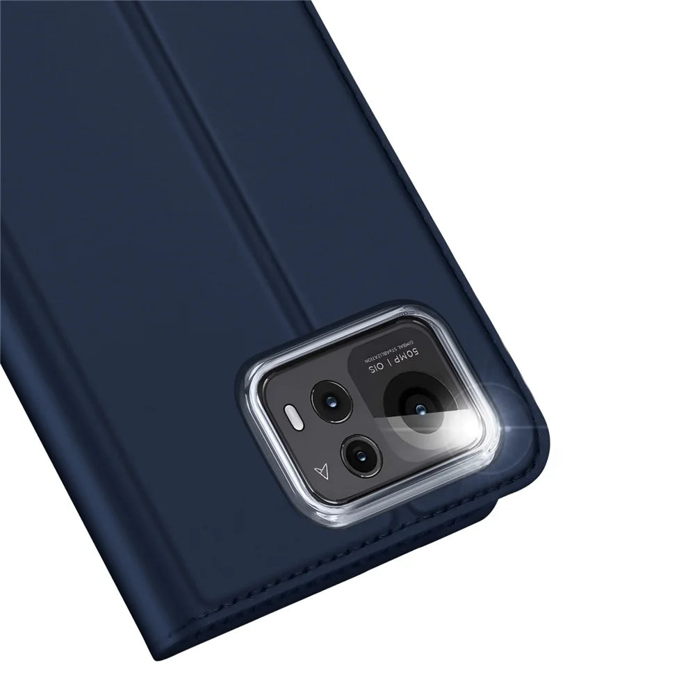 DUX DUCIS For Asus Zenfone 12 Ultra 5G Case  Skin Pro Series Leather Stand Cover Card Holder - Blue - 3