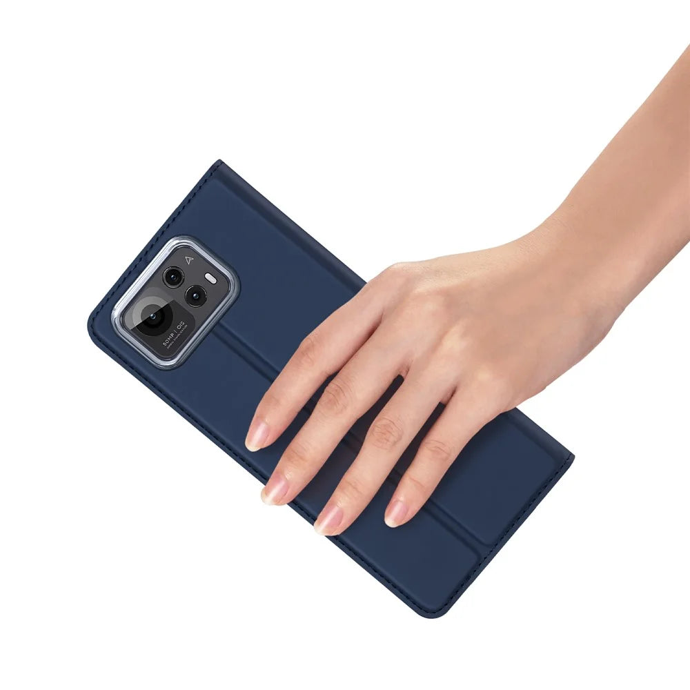 DUX DUCIS For Asus Zenfone 12 Ultra 5G Case  Skin Pro Series Leather Stand Cover Card Holder - Blue - 6