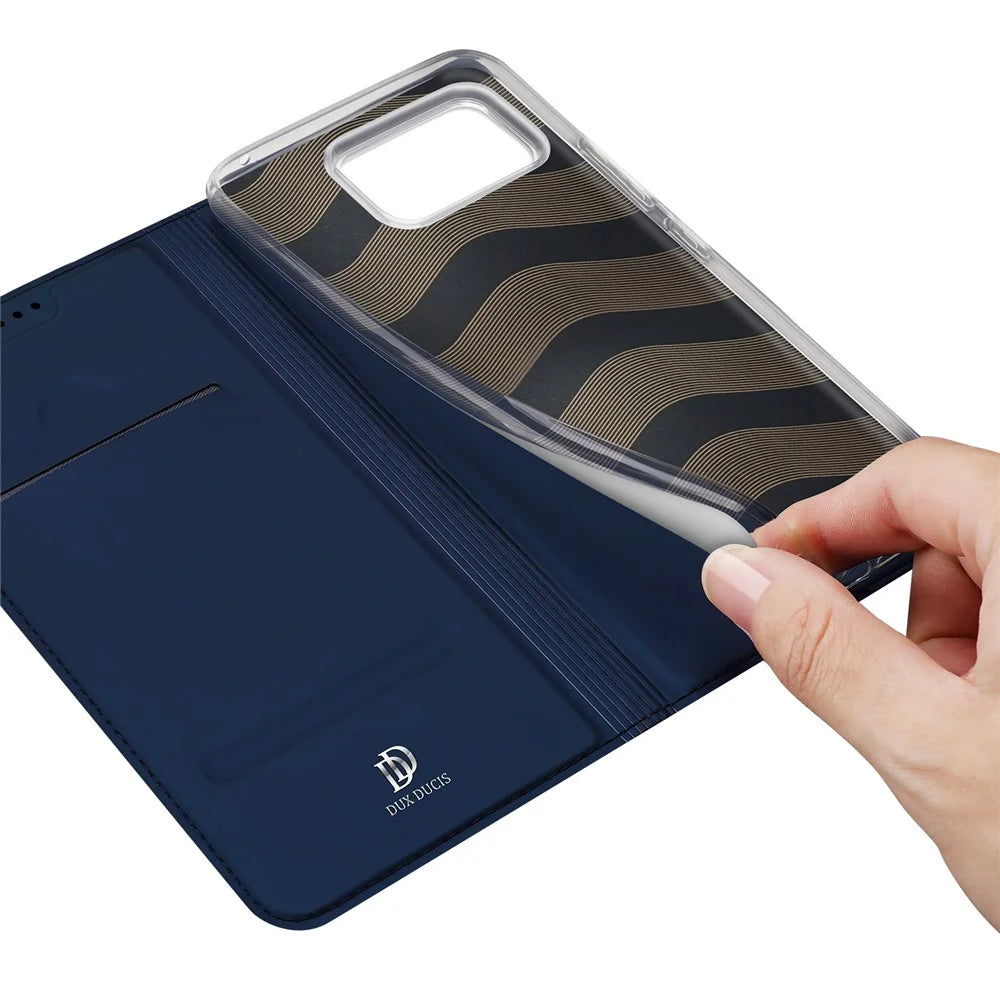 DUX DUCIS For Asus Zenfone 12 Ultra 5G Case  Skin Pro Series Leather Stand Cover Card Holder - Blue - 7
