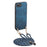 For iPhone 17e / 16e Retro Leather Phone Back Cover with Adjustable Strap - Blue - 2
