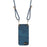 For iPhone 17e / 16e Retro Leather Phone Back Cover with Adjustable Strap - Blue - 3