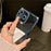 For iPhone 16 Pro Max Case Clear TPU Phone Cover with Glitter Lens Film - Blue - 3