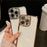 For iPhone 16 Pro Max Case Clear TPU Phone Cover with Glitter Lens Film - Blue - 5