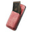 For iPhone 17e / 16e Case Compatible with MagSafe Leather Back Cover with Detachable Card Holder - Pink - 4