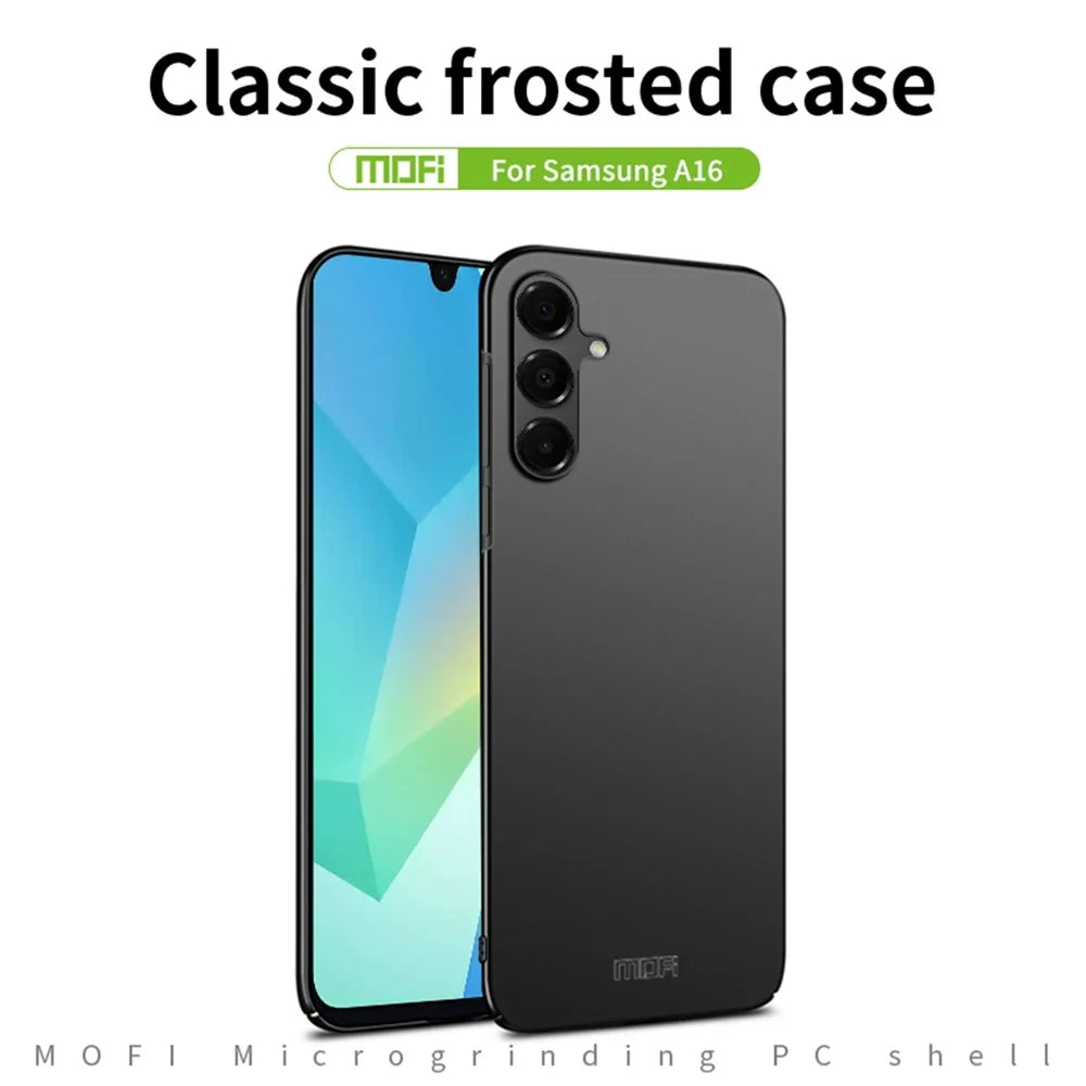 MOFI For Samsung Galaxy A16 5G Phone Case  Shield Matte Series Ultra Slim PC Protective Cover - Black - 2