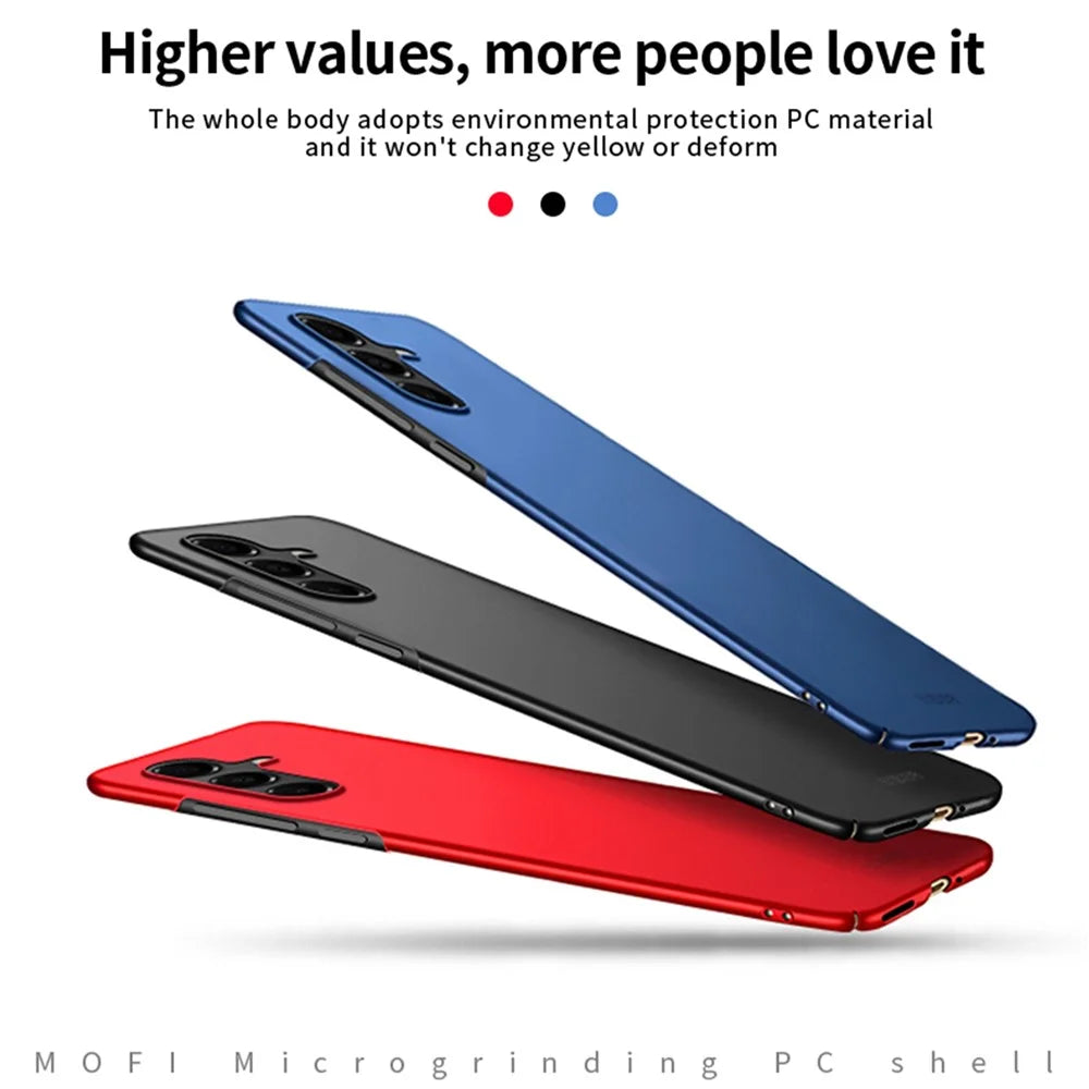 MOFI For Samsung Galaxy A16 5G Phone Case  Shield Matte Series Ultra Slim PC Protective Cover - Black - 3