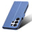 For Samsung Galaxy S25 Ultra Case PU Leather Diamond Texture Wallet Phone Cover - Blue - 5