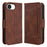 For iPhone 17e / 16e Case Leather Phone Wallet Cover with Multiple Card Slots - Brown - 1