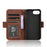 For iPhone 17e / 16e Case Leather Phone Wallet Cover with Multiple Card Slots - Brown - 5
