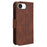 For iPhone 17e / 16e Case Leather Phone Wallet Cover with Multiple Card Slots - Brown - 7