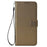 For iPhone 17e / 16e Case PU Leather Diamond Texture Wallet Phone Cover - Brown - 6