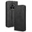 For Realme 14 Pro+ 5G Case Wallet Stand Retro Texture Leather Phone Cover - Black - 1