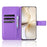 For Realme 14 Pro+ 5G Case PU Leather Diamond Texture Wallet Phone Cover - Purple - 2