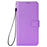 For Realme 14 Pro+ 5G Case PU Leather Diamond Texture Wallet Phone Cover - Purple - 6