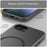 For iPhone 17e / 16e Case TPU + PC Magnetic Phone Back Cover Matte Translucent Design - Black - 5